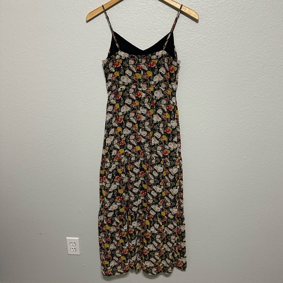 J. Crew Mercantile Tiered Maxi Dress Women's 0 Sundress‎ Sweet Pea Floral Lined - Picture 7 of 11